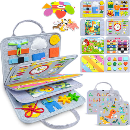 Montessori Busy Board Toddler Activity Toy