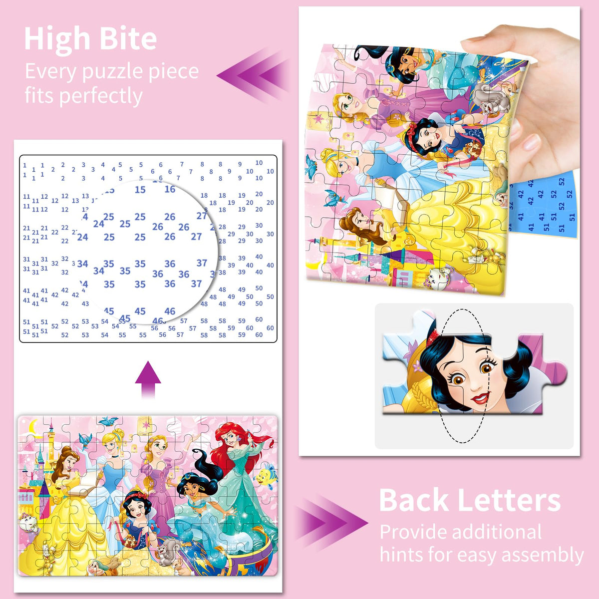 Kids 60-100 Piece Jigsaw Puzzle Set