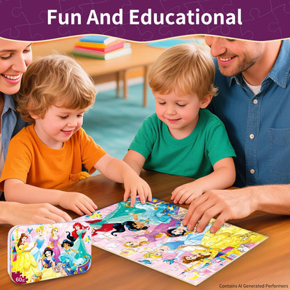 Kids 60-100 Piece Jigsaw Puzzle Set
