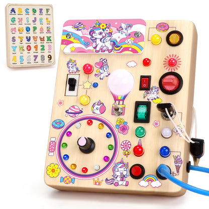 Montessori Busy Board Sensory Learning Toy