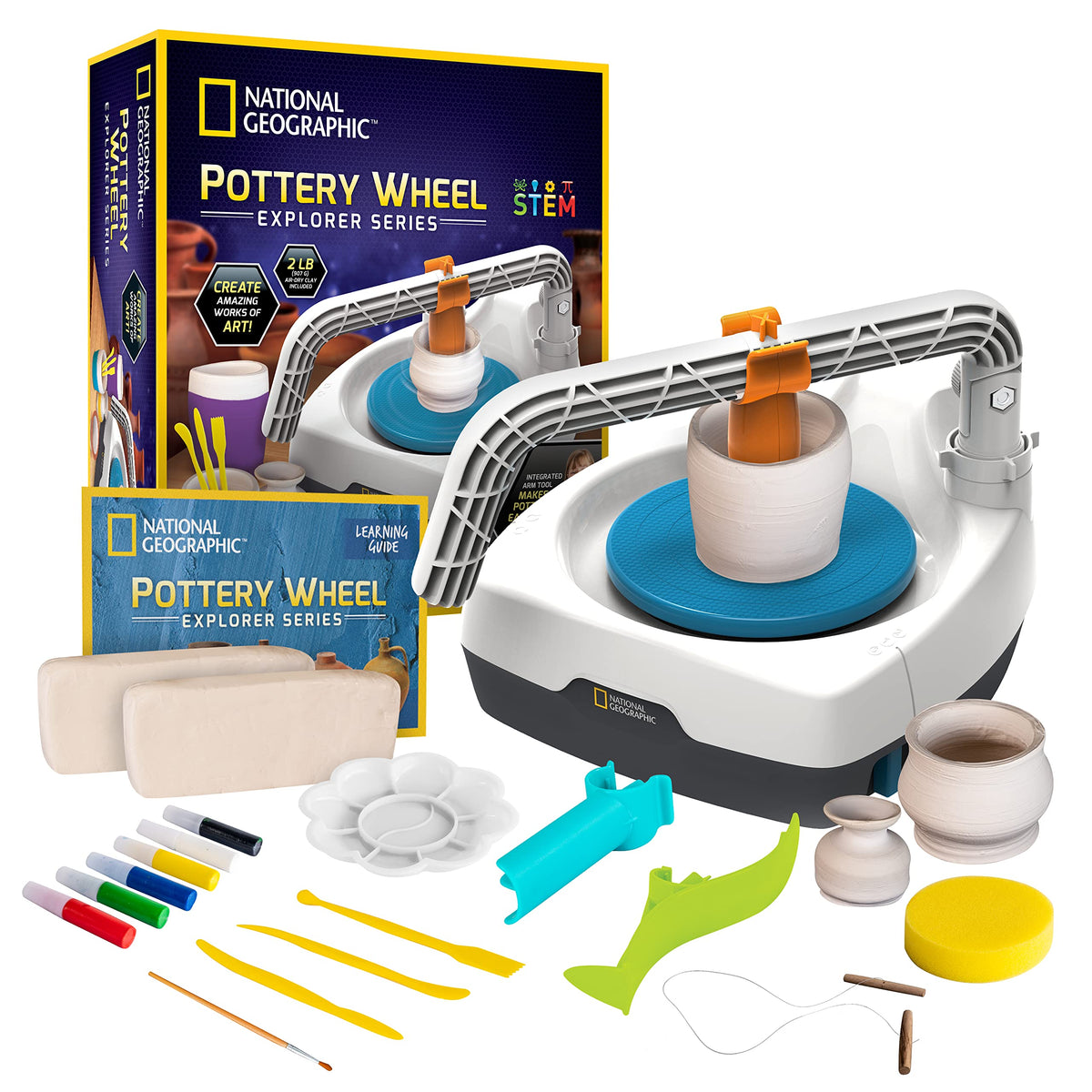 Kids Pottery Wheel & Creative Clay Art Kit