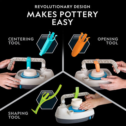 Kids Pottery Wheel & Creative Clay Art Kit