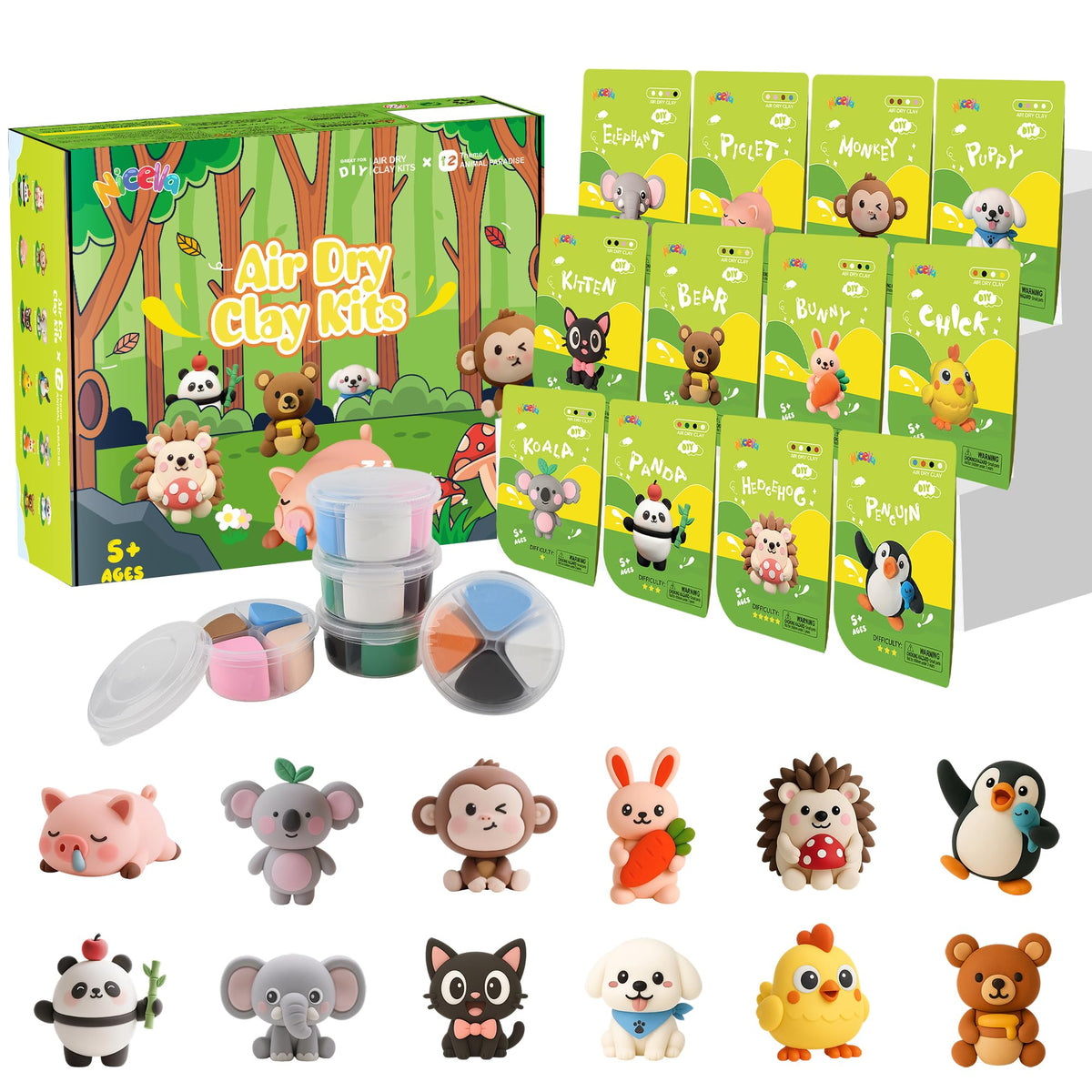 Nicella Air Dry Clay Kit