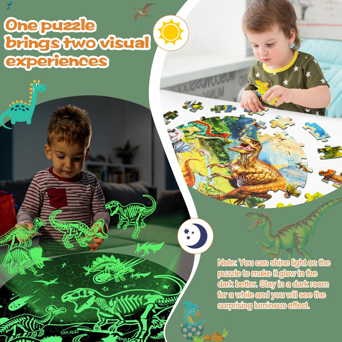 DIGOBAY Glow in The Puzzles