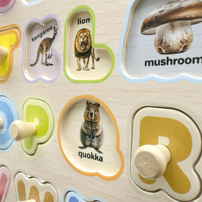 QUOKKA Wooden Puzzles for Toddlers 1-3