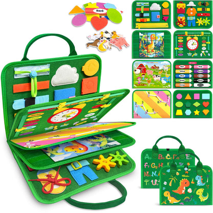 Montessori Busy Board Toddler Activity Toy