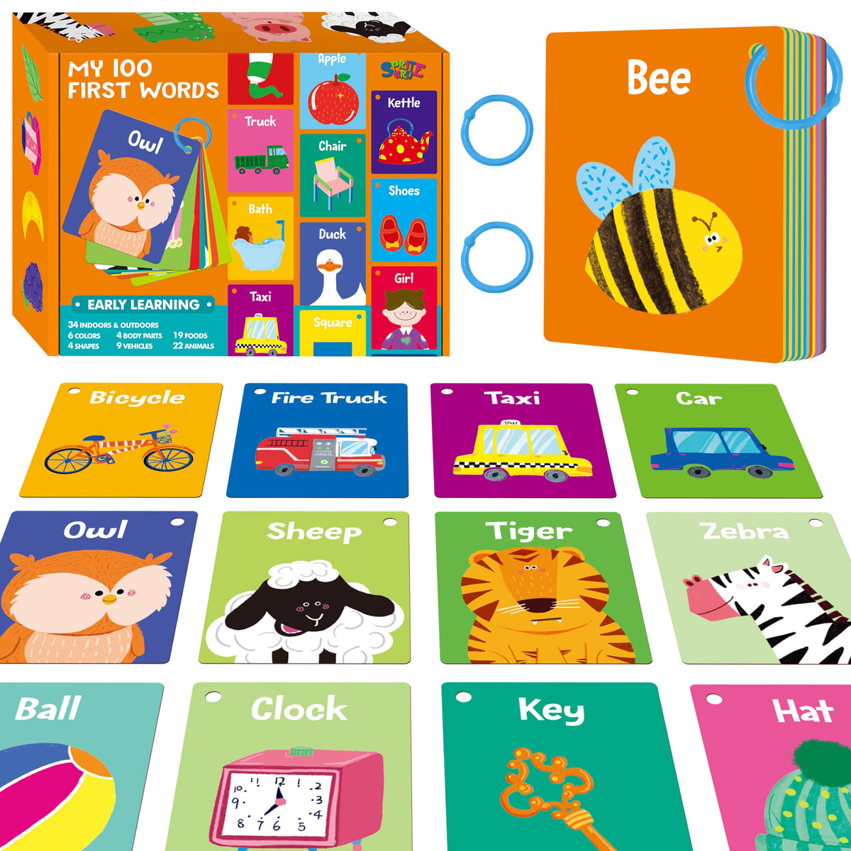 52-Piece Money & Time Learning Flash Cards