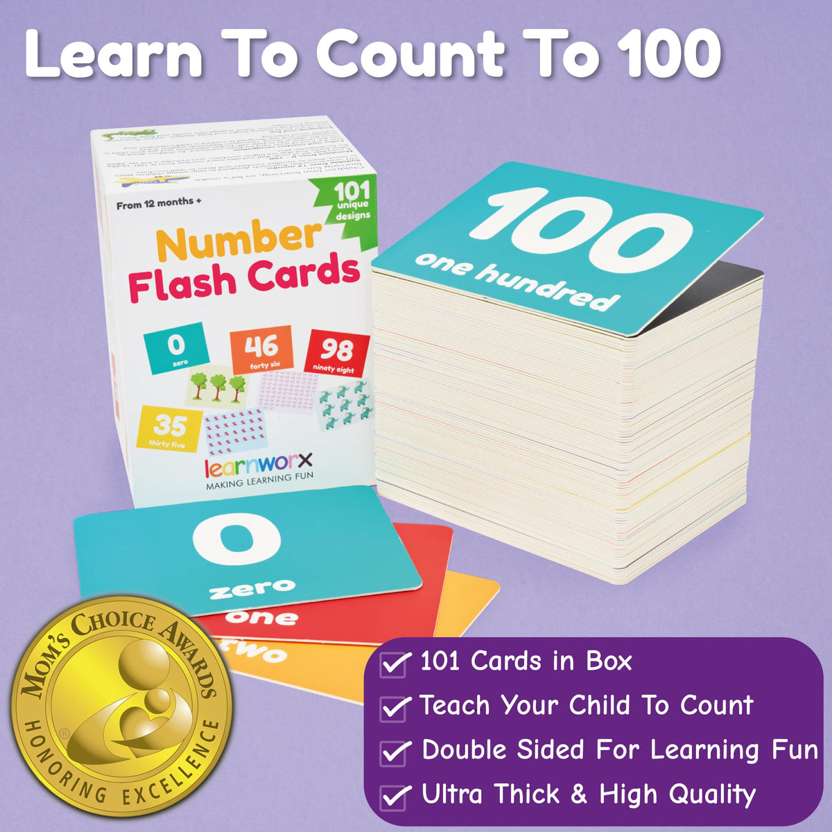 Number Flash Cards Counting Learning Toy