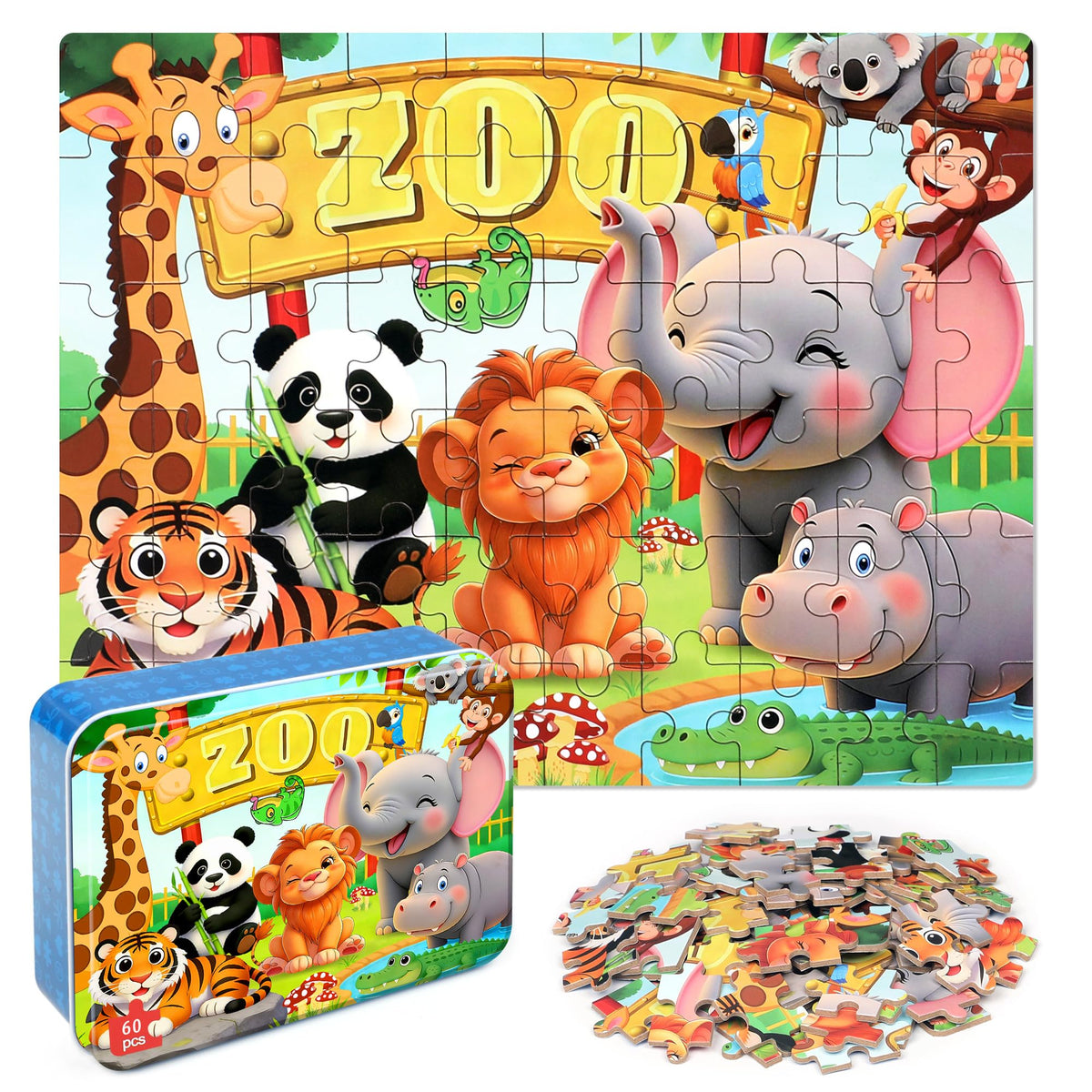 Kids 60 Piece Jigsaw Puzzle Set