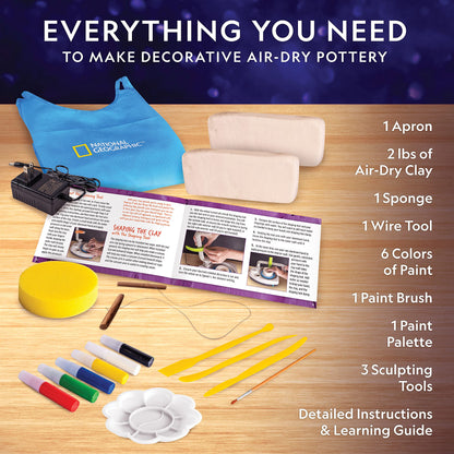 Kids Pottery Wheel & Creative Clay Art Kit