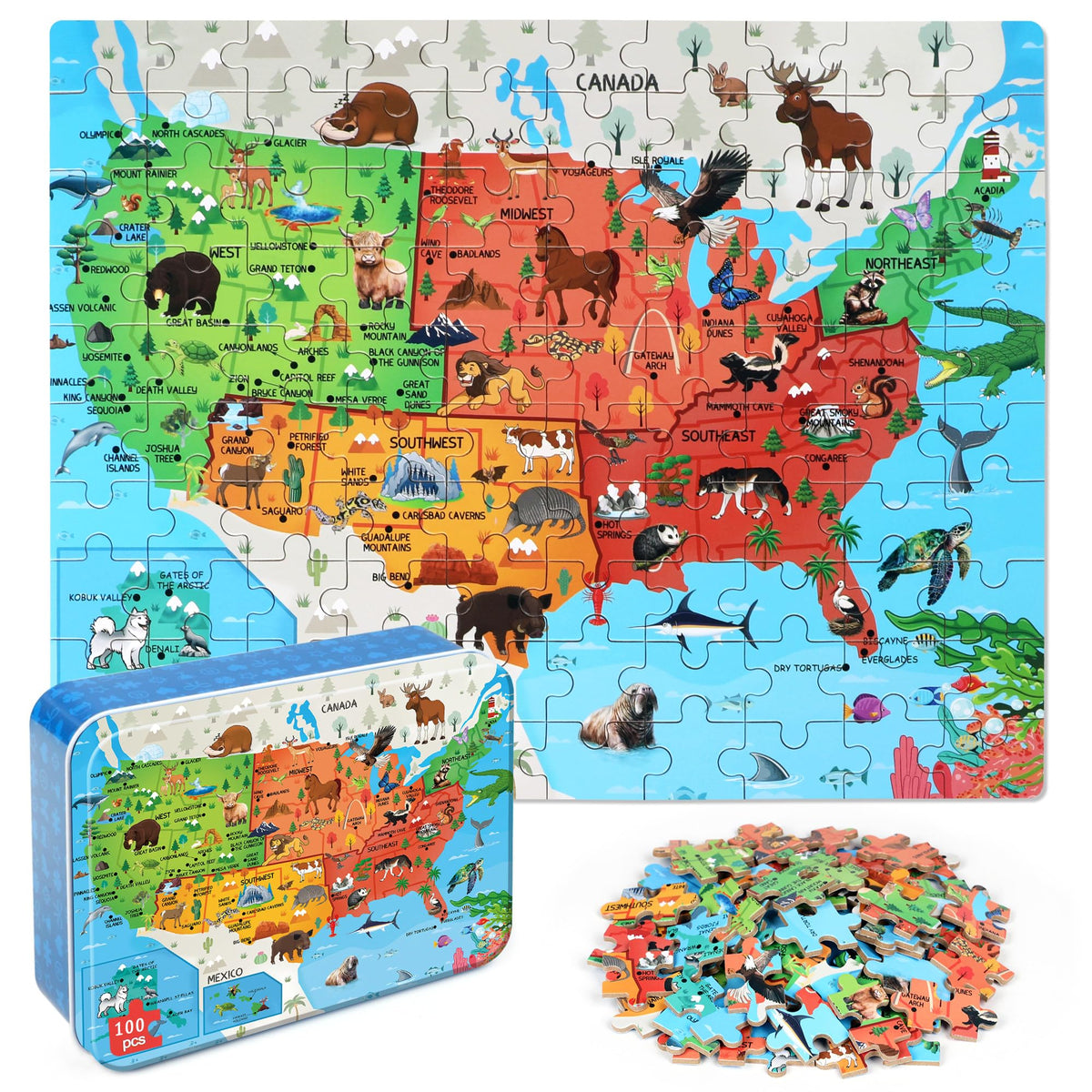 Kids 60 Piece Jigsaw Puzzle Set