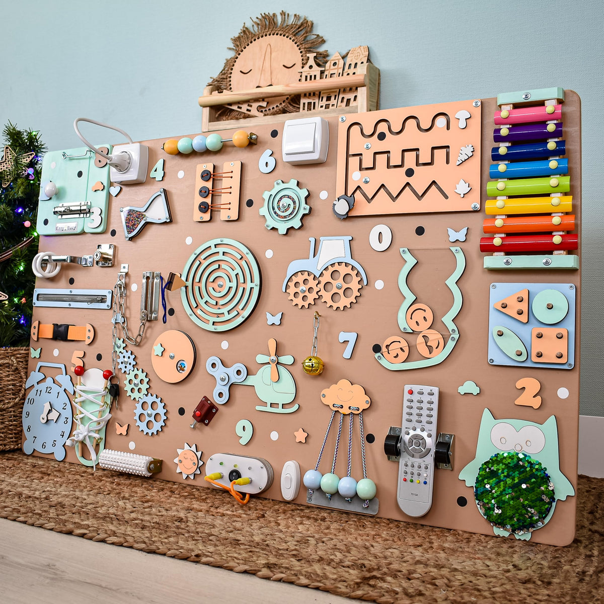 Toddler Busy Board Sensory Activity Toy