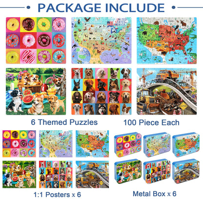 Kids 60 Piece Jigsaw Puzzle Set