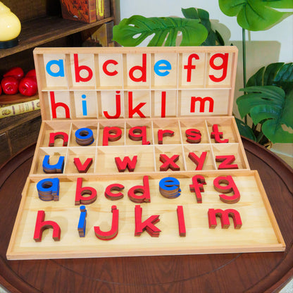 penepico Montessori Movable Alphabet Set: Build First Words & Phonics Skills, Learn Spelling & Writing for Ages 3+, Homeschool & Classroom Language Materials