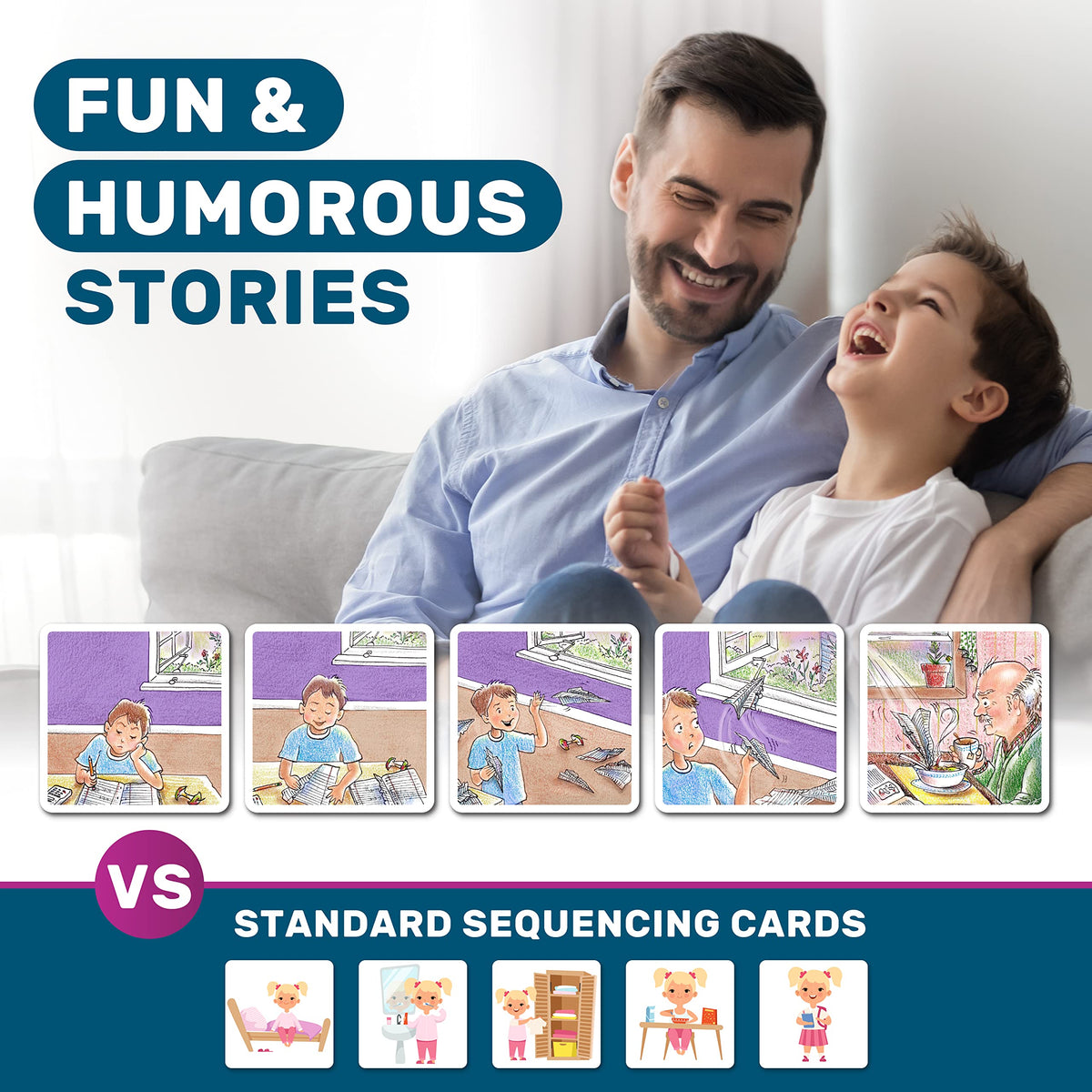 Story Sequencing Cards Speech Learning Game