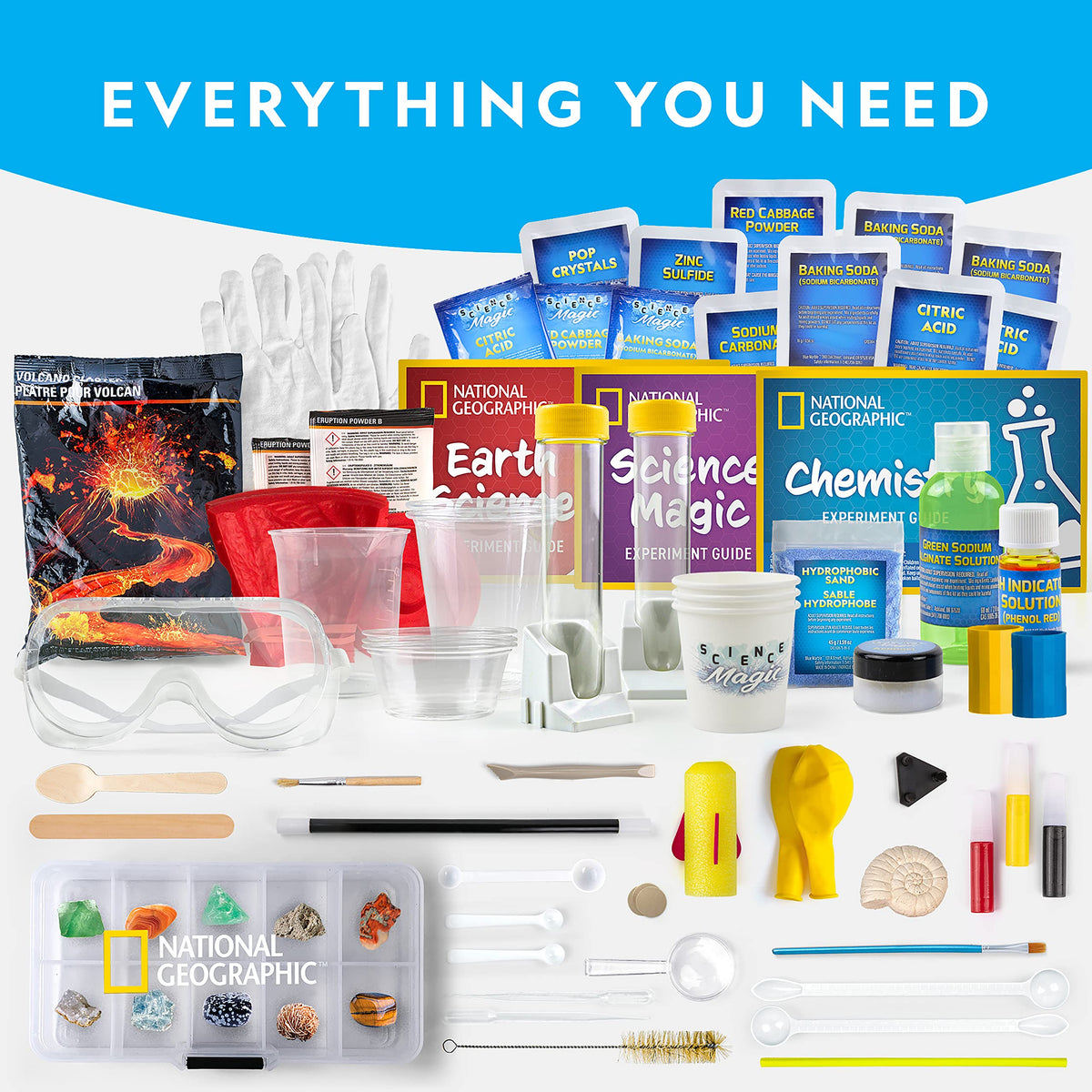 Mega Science Kit Crystal & Experiment Set