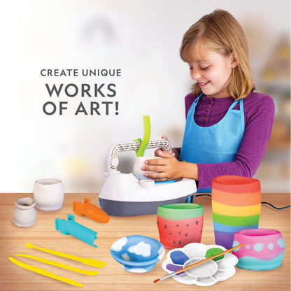 Kids Pottery Wheel & Creative Clay Art Kit