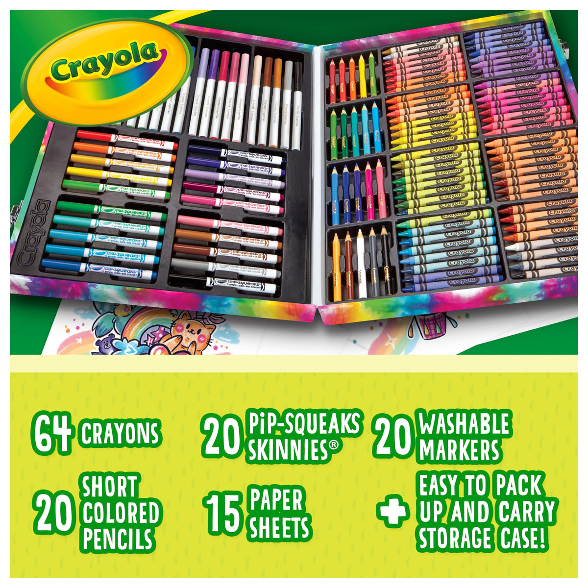 140-Piece Kids Coloring & Art Supply Set