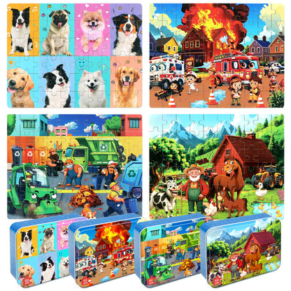 Kids 60 Piece Jigsaw Puzzle Set