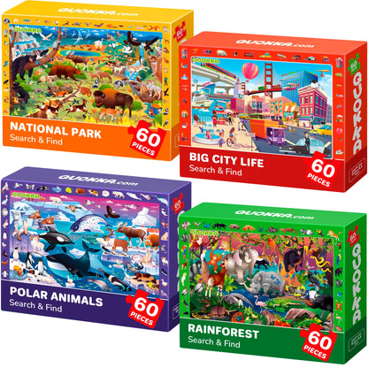 Kids Jigsaw Puzzles 60 Piece Set